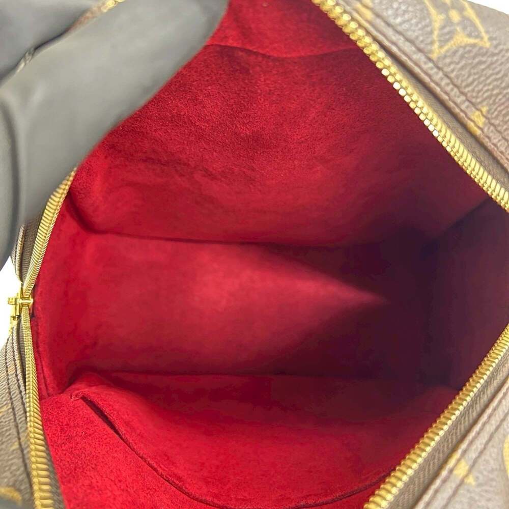 LOUIS VUITTON Brown Monogram Leather Boston Bag - Picture 9 of 10